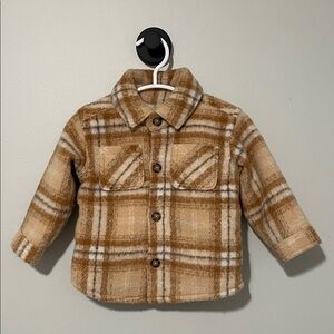Carters Plaid Sherpa-Lined Shacket 
12 Months